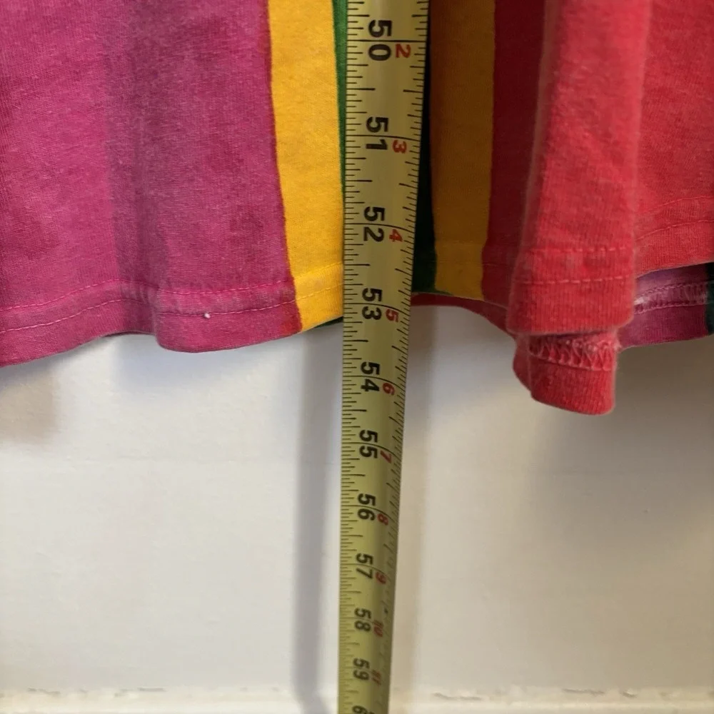 Women's 90s Art To Wear Dress Multicolor JB Hand Painted Dopamine Dressing L - Picture 6 of 7